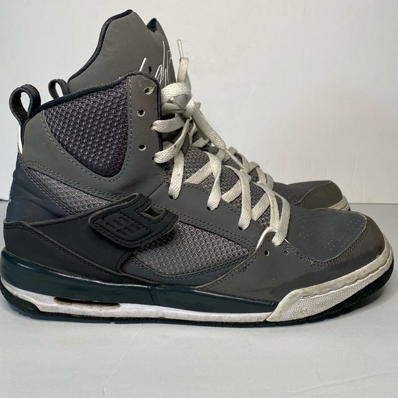 high top gray jordans